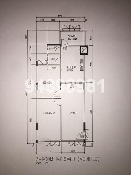 Blk 1 Lorong Lew Lian (Serangoon), HDB 3 Rooms #150183622